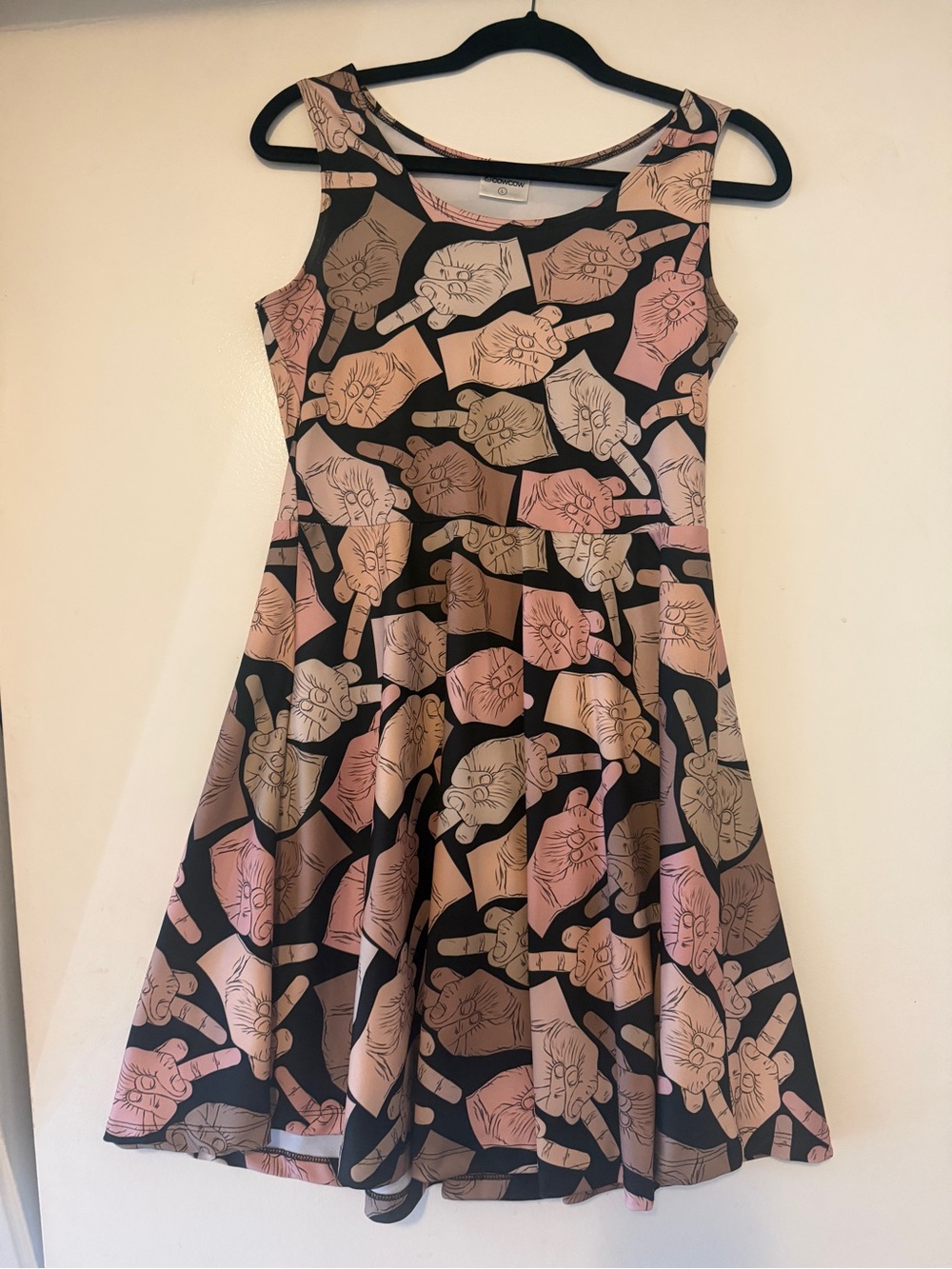 Middle finger dress